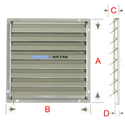 Wall Exhaust Shutter Spec.