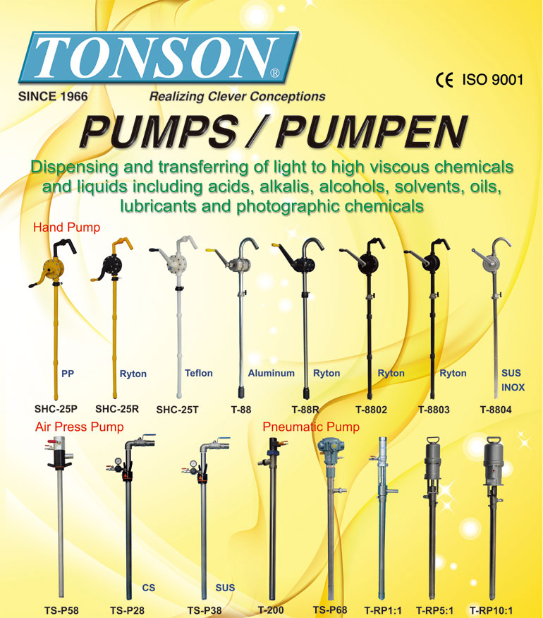 drum pumps, hand pump, pneumatic drum pump